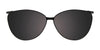 Takumi TK1283 Eyeglasses with Clip-on Sunglasses | Size 53 / Black & Black Print Pattern On Crystal
