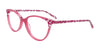 Takumi TK1283 Eyeglasses with Clip-on Sunglasses | Size 53 / Plum & Purple Print Pattern On Crystal
