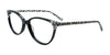 Takumi TK1283 Eyeglasses with Clip-on Sunglasses | Size 53 / Black & Black Print Pattern On Crystal