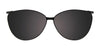Takumi TK1283 Eyeglasses with Clip-on Sunglasses | Size 53 / Black & Black Print Pattern On Crystal