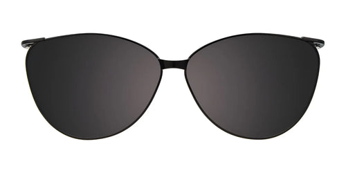 Takumi TK1283 Eyeglasses with Clip-on Sunglasses / Size 53 / Black & Black Print Pattern On Crystal