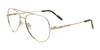 Takumi TK1284 Eyeglasses with Clip-on Sunglasses | Size 51 / Gold