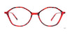 Takumi TK1286 Eyeglasses with Clip-on Sunglasses | Size 54 / Marbled Crystal Blue