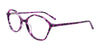 Takumi TK1286 Eyeglasses with Clip-on Sunglasses | Size 54 / Marbled Crystal Purple