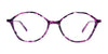 Takumi TK1286 Eyeglasses with Clip-on Sunglasses | Size 54 / Marbled Crystal Blue