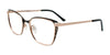 Takumi TK1288 Eyeglasses with Clip-on Sunglasses | Size 52 / Black & Pink Gold