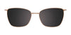 Takumi TK1288 Eyeglasses with Clip-on Sunglasses | Size 52 / Clip Only (Color №090)