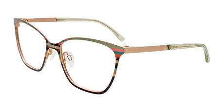 Takumi TK1289 Eyeglasses Purple Accent Color & Stripes