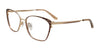 Takumi TK1292 Eyeglasses with Clip-on Sunglasses | Size 53 / Beige & Gold/Mocha Mousse