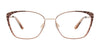 Takumi TK1292 Eyeglasses with Clip-on Sunglasses | Size 53 / Beige & Gold/Mocha Mousse
