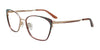Takumi TK1292 Eyeglasses with Clip-on Sunglasses | Size 53 / Marsala & Gold