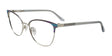 Takumi TK1293 Eyeglasses with Clip-on Sunglasses Steel With Pattern