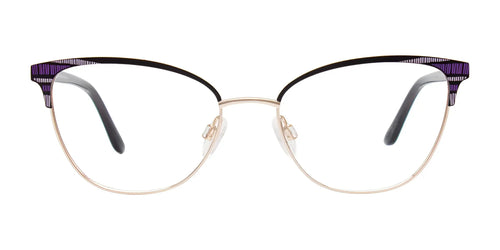 Takumi TK1293 Eyeglasses with Clip-on Sunglasses / Size 52 / Black & Gold With Pattern
