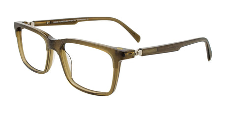 Takumi TK1294 Eyeglasses with Clip-on Sunglasses Transparent Khaki Brushed