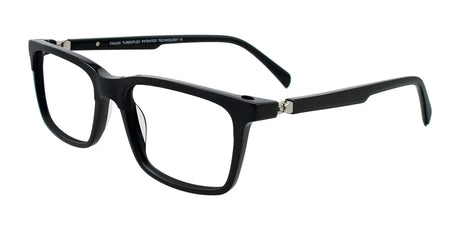 Takumi TK1294 Eyeglasses with Clip-on Sunglasses Black Brushed