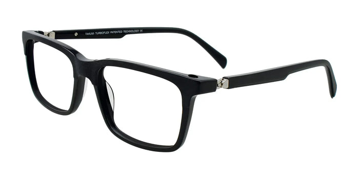 Takumi TK1294 Eyeglasses with Clip-on Sunglasses | Size 54 / Black Brushed