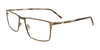 Takumi TK1295 Eyeglasses with Clip-on Sunglasses | Size 57 / Brushed Khaki