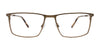 Takumi TK1295 Eyeglasses with Clip-on Sunglasses | Size 57 / Bruched Blue