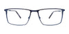Takumi TK1295 Eyeglasses with Clip-on Sunglasses | Size 57 / Bruched Blue