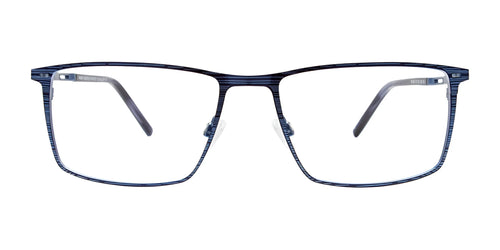Takumi TK1295 Eyeglasses with Clip-on Sunglasses / Size 57 / Bruched Blue