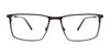 Takumi TK1295 Eyeglasses with Clip-on Sunglasses | Size 57 / Bruched Blue