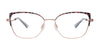 Takumi TK1297 Eyeglasses | Size 54 / Steel & Blue Pattern