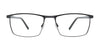 Takumi TK1298 Eyeglasses | Size 57 / Black & Gun