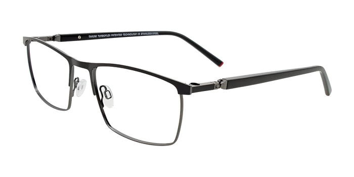 Takumi TK1298 Eyeglasses | Size 57 / Black & Gun