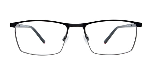 Takumi TK1298 Eyeglasses / Size 57 / Black & Gun