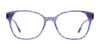 Takumi TK1299 Eyeglasses with Clip-on Sunglasses | Size 52 / Black & Crystal