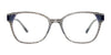 Takumi TK1299 Eyeglasses with Clip-on Sunglasses | Size 52 / Black & Crystal