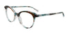 Takumi TK1300 Eyeglasses | Size 51 / Teal & Grey & Crystal