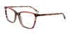 Takumi TK1301 Eyeglasses with Clip-on Sunglasses | Size 54 / Marsala & Pink