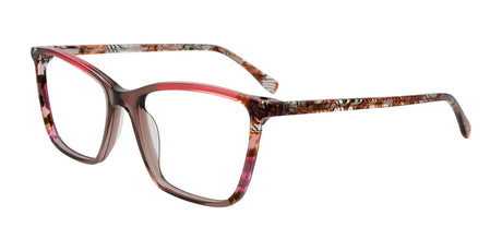 Takumi TK1301 Eyeglasses with Clip-on Sunglasses Marsala & Pink