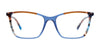 Takumi TK1301 Eyeglasses with Clip-on Sunglasses | Size 54 / Black & Lilac