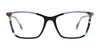 Takumi TK1301 Eyeglasses with Clip-on Sunglasses | Size 54 / Black & Lilac