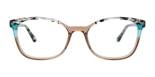 Takumi TK1302 Eyeglasses with Clip-on Sunglasses / Size 53 / Grey & Beige & Red