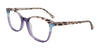 Takumi TK1302 Eyeglasses with Clip-on Sunglasses | Size 53 / Purple & Blue & Pink
