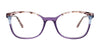 Takumi TK1302 Eyeglasses with Clip-on Sunglasses | Size 53 / Brown & Teal & Marbled