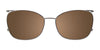 Takumi TK1302 Eyeglasses with Clip-on Sunglasses | Size 53 / Clip Only (Color №010)