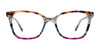 Takumi TK1303 Eyeglasses with Clip-on Sunglasses | Size 54 / Blue & Multicolor