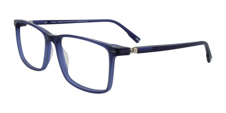 Takumi TK1304 Eyeglasses with Clip-on Sunglasses Blue Matt