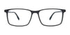 Takumi TK1304 Eyeglasses with Clip-on Sunglasses | Size 58 / Black Matt