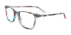 Takumi TK1305 Eyeglasses | Size 52 / Teal Tortoise & Pink