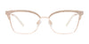 Takumi TK1314 Eyeglasses with Clip-on Sunglasses | Size 53 / Black With Crystals