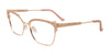 Takumi TK1314 Eyeglasses with Clip-on Sunglasses | Size 53 / Pink Gold With Crystals