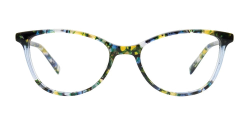 Takumi TK1317 Eyeglasses / Size 50 / Blue & Lime