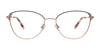 Takumi TK1322 Eyeglasses | Size 52 / Beige & Pink Gold