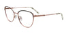 Takumi TK1322 Eyeglasses | Size 52 / Black & Pink Gold