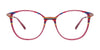 Takumi TK1324 Eyeglasses | Size 50 / Red & Multicolor Lines